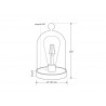 Fanal decorativo LED BELL JAR 210, 6W, regulable
