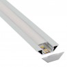 Perfil aluminio SINGE para tiras LED, 2 metros