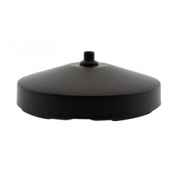BASE Baround pie Acero Lacado Negro Ø225mm
