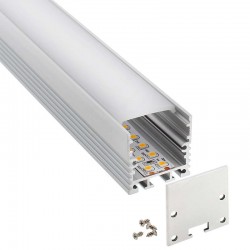 KIT - Perfil aluminio VART SUSPEND para tiras LED, 1 metro