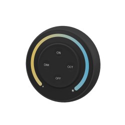 Mando RF CCT ROUND Magnetic táctil, negro