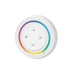 Mando RF RGB+CCT ROUND Magnetic táctil, blanco