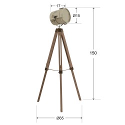 Lámpara de pie BRONZE 5W