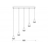 Lámpara colgante led GOBLET, 25W
