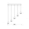 Lámpara colgante led GOBLET, 25W