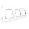 Frontal cristal blanco 3x huecos