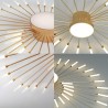 Lámpara Fireworks Led, 12W+4W, Ø80cm, CCT, gold + mando