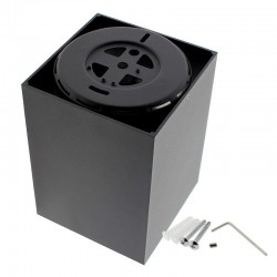 PROLUX Suspend Housing Square 135, lámpara de techo negra