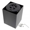 PROLUX Suspend Housing Square 135, lámpara de techo negra