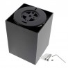 PROLUX Suspend Housing Square 135, lámpara de techo negra