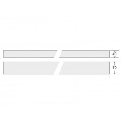 Lámpara superficIe MOD SURFACE, driver Lifud, 30W, 150cm, blanco