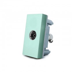 Conector TV verde para mecanismo de empotrar