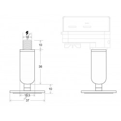 Conector basculante PROLUX Rail