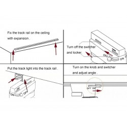 Conector basculante PROLUX Rail