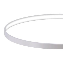 Luminaria colgante ELIX, 60W, blanco, Ø57+38cm