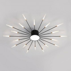 Lámpara Fireworks Led, 20W+4W, Ø105cm, CCT, antracita + mando