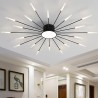 Lámpara Fireworks Led, 20W+4W, Ø105cm, CCT, antracita + mando