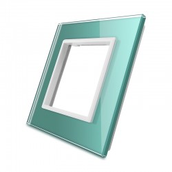 Frontal cristal verde 1x hueco