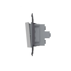 Interruptor Conmutador media tecla, gris