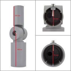 Street LED conector direccionable para farolas Ø60 mm