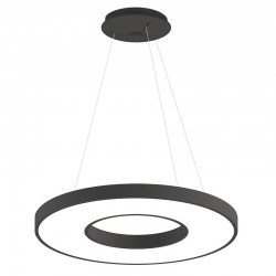 Lámpara colgante BERING 70W, negro, Triac regulable, Ø80cm