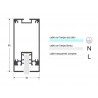 Lámpara LED Metacrilato PROLUX, 30W, 120cm
