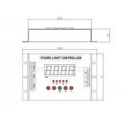 Controlador STAIR + 2 sensores de movimiento PIR