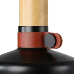 Lámpara colgante TROI, negro, E27