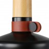 Lámpara colgante TROI, negro, E27