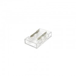 Unión / conector Transparente para tiras LED COB + SMD - 8mm