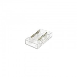 Unión / conector Transparente para tiras LED COB + SMD - 8mm