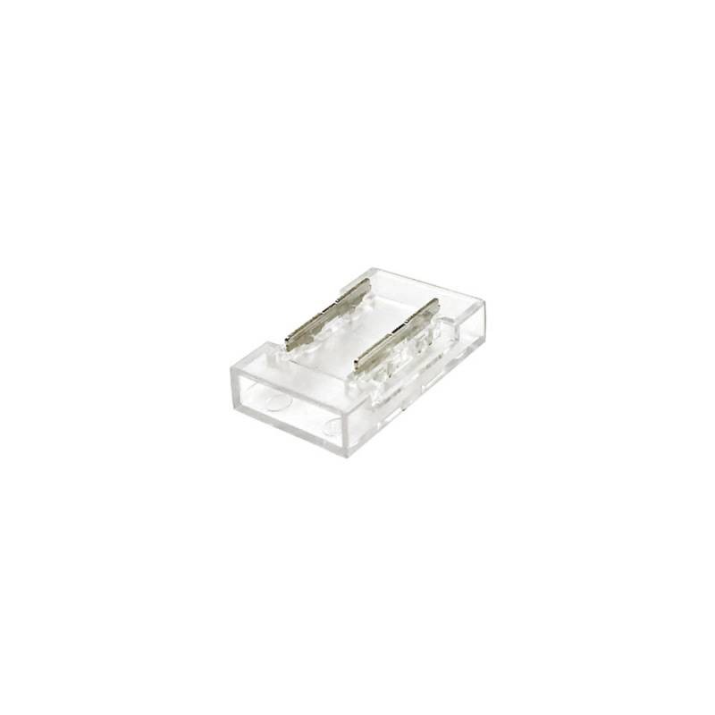 Unión / conector Transparente para tiras LED COB + SMD - 8mm