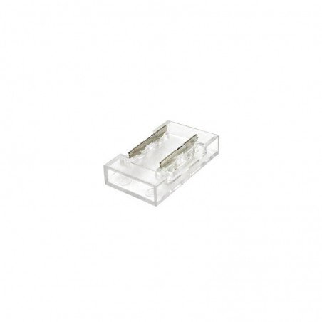 Unión / conector Transparente para tiras LED COB + SMD - 8mm