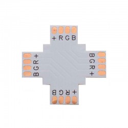 Conector X para tiras RGB 4 Pin - 10mm
