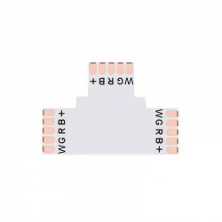 Conector T para tiras RGBW 5 Pin - 12mm