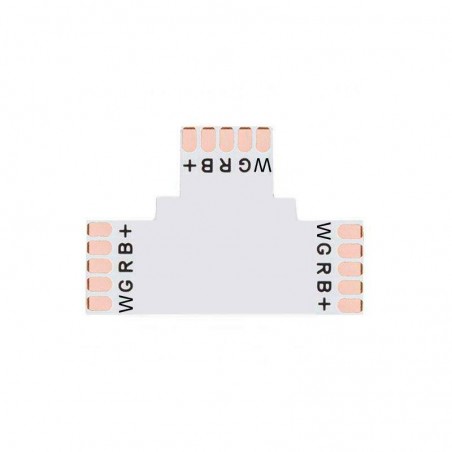 Conector T para tiras RGBW 5 Pin - 12mm