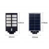 Farola LED Solar URBAN 400W, 3,2V / 20000mAH