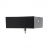 Florón cuadrado negro, 80x80mm, Ø3mm