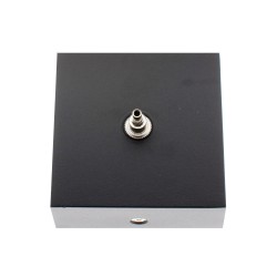Florón cuadrado negro, 80x80mm, Ø3mm