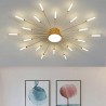 Lámpara Fireworks Led, 20W+4W, Ø105cm, CCT, gold + mando