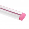Tapa NEON silicona 6x12mm color rosa, interior, pack 10pcs