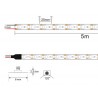 Tira LED Monocolor SMD2835, ChipLed Samsung, DC24V, 5m (120Led/m), 100W, IP65
