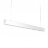Lámpara colgante SERK, 70W, 208cm, TRIAC regulable, blanco