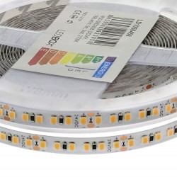 Tira LED Monocolor SMD2835, ChipLed Samsung, DC24V, 5m (168Led/m), 100W, CRI 90 - IP20