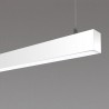 Lámpara colgante SERK, 70W, 208cm, TRIAC regulable, blanco