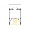 Lámpara colgante SERK, 70W, 208cm, TRIAC regulable, blanco