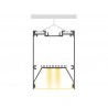 Lámpara colgante SERK, 70W, 208cm, TRIAC regulable, blanco