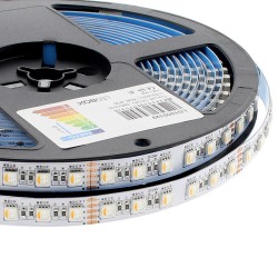 Tira LED SAMSUNG SMD5050, RGB+W, DC24V, 5m (84Led/m 4 en 1) - IP20