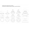 Luminaria colgante RING UP 100W, Ø800mm, CCT regulable