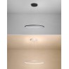 Luminaria colgante ELIX, 60W, negro, Ø57+38cm